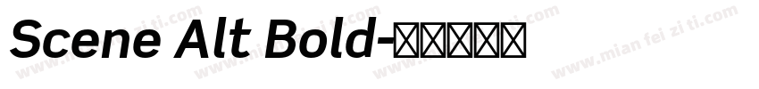 Scene Alt Bold字体转换